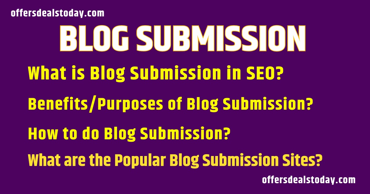 Blog Submission in SEO